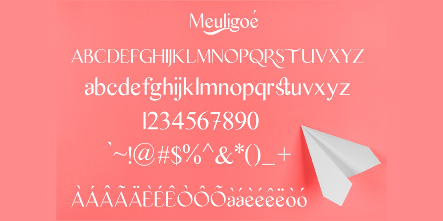 Пример шрифта Meuligoe #2